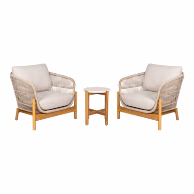 Aia lounge-komplekt ablaua ja 2 tugitooliga Terracina