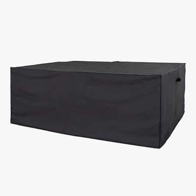 Aiamööblikate söögilauale ja 6 toolile, must, 235x155x95 cm