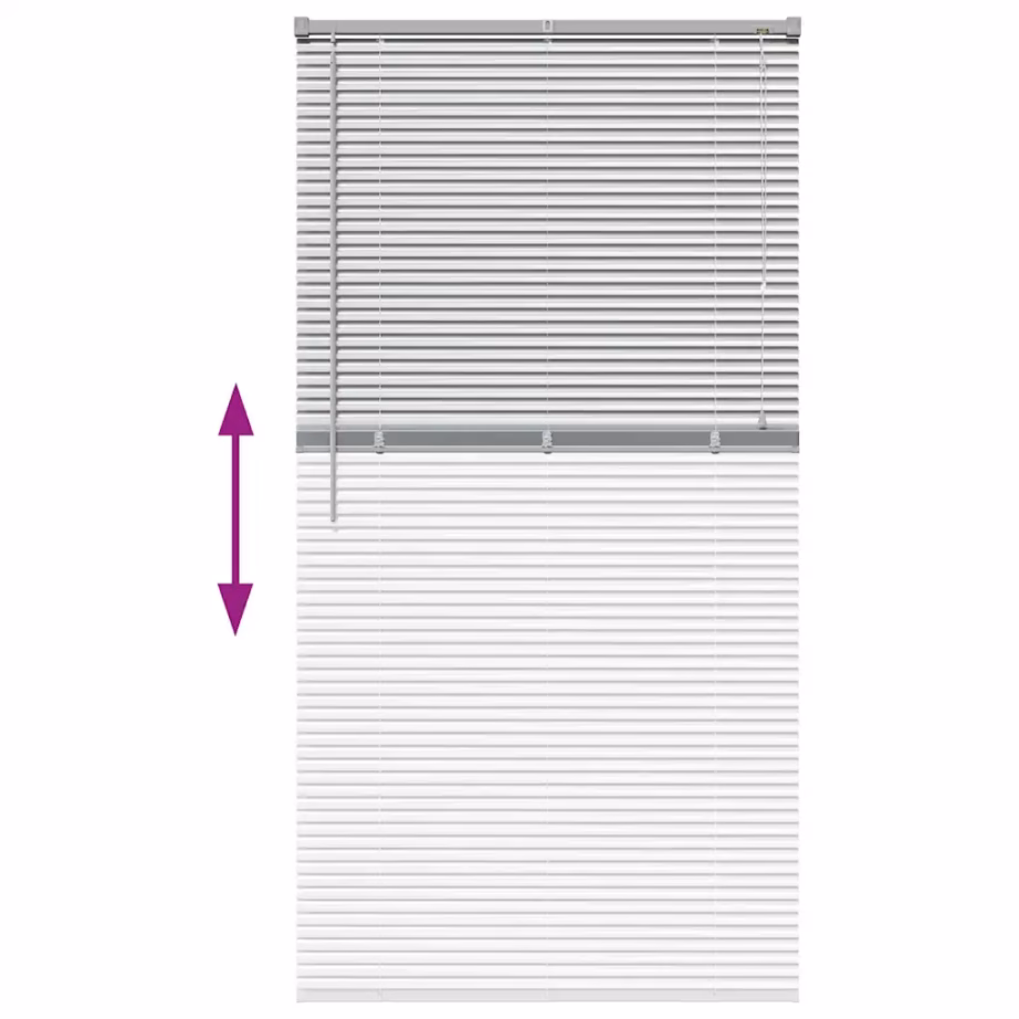 Alumiiniumist Veneetsia ruloo, hõbedane, 175 x 90 cm – 12