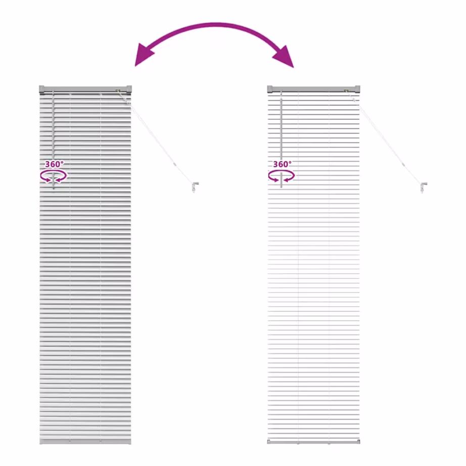 Alumiiniumist Veneetsia ruloo, hõbedane, 175 x 50 cm – 11