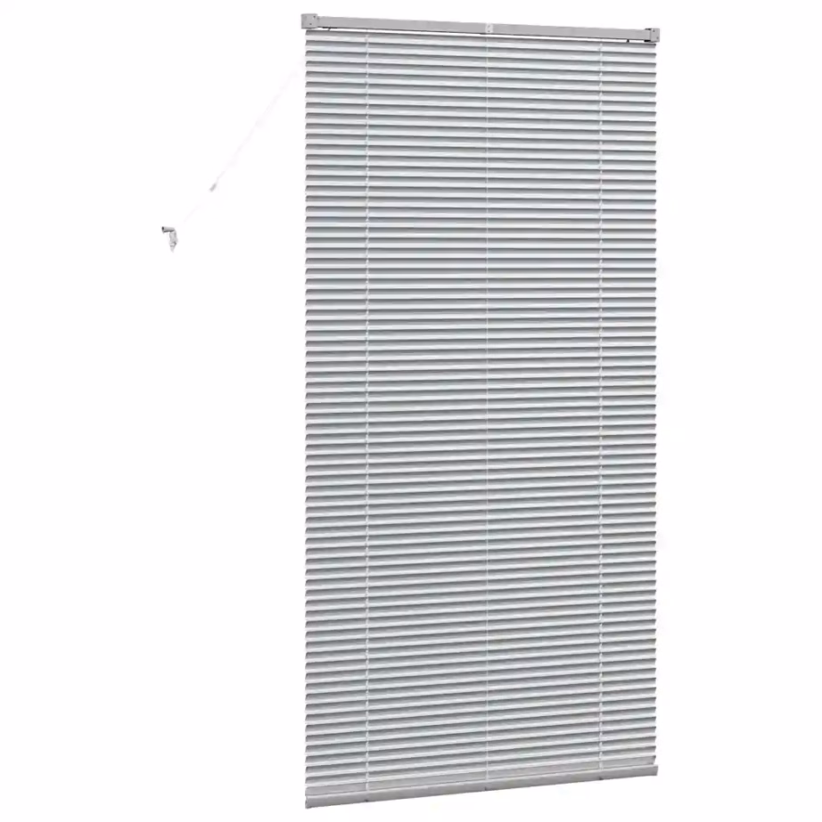 Hõbedane alumiiniumist Veneetsia ruloo 175 x 95 cm – 7