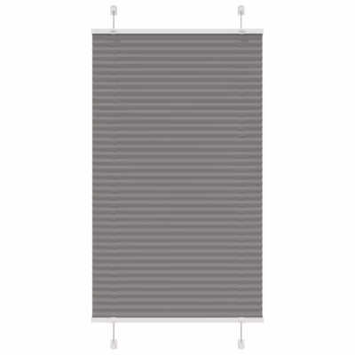 Antratsiithall plisseeritud ruloo, 75 x 150 cm, 100% polüester, kanga laius 74,4 cm