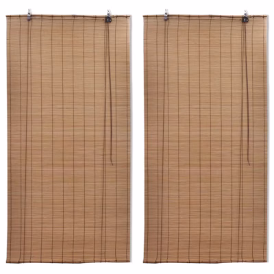 Bambusrulood privaatsuse ja valguse filtreerimiseks, 2 tk, pruun, 150 x 220 cm