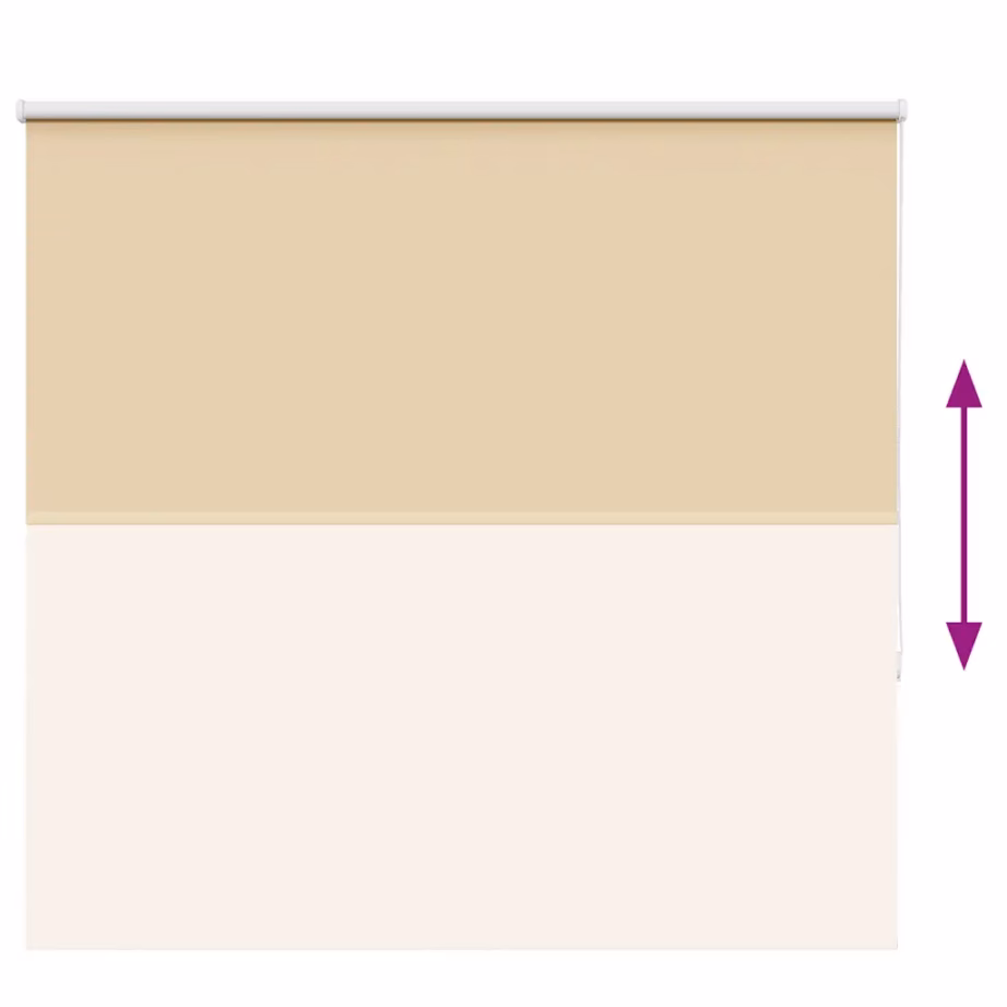 Pimendav ruloo privaatsuseks, beež, 155 x 130 cm, kanga laius 151,6 cm, polüester – 9