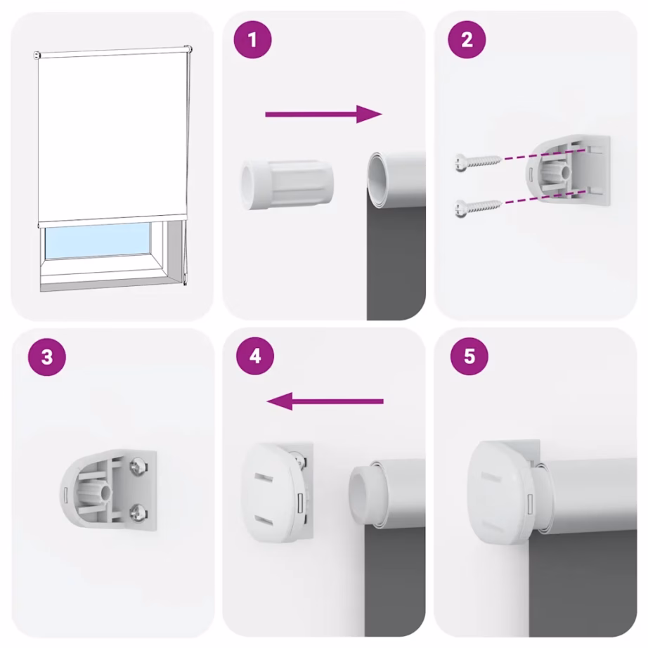 Pimendav ruloo kettmehhanismiga, beež, 45 x 150 cm, kanga laius 40,7 cm – 6