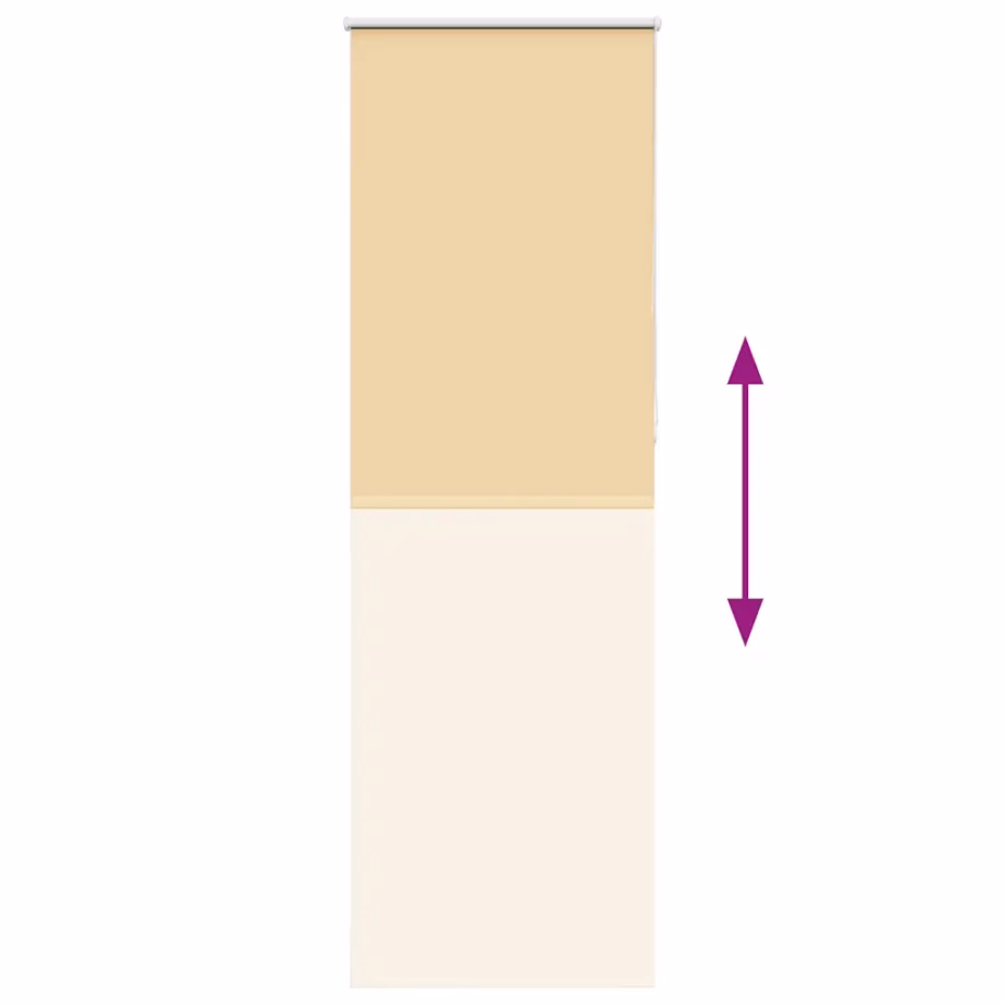 Pimendav ruloo beež 75 x 230 cm ketiühendusega, 100% polüester – 5