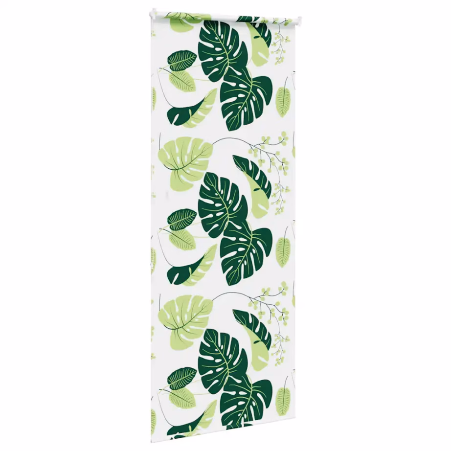 Duširull-ruloo vannituppa, rohelised lehed, PEVA, 90 x 240 cm – 4