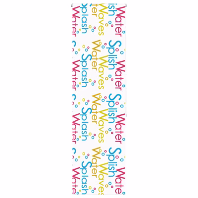 Veekindel duširull-ruloo Splash mustriga, PEVA, 80 x 240 cm