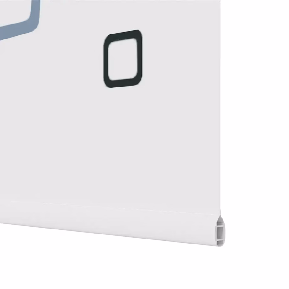 Duširull-ruloo mullimustriga, valge PEVA, 120 x 240 cm – 12