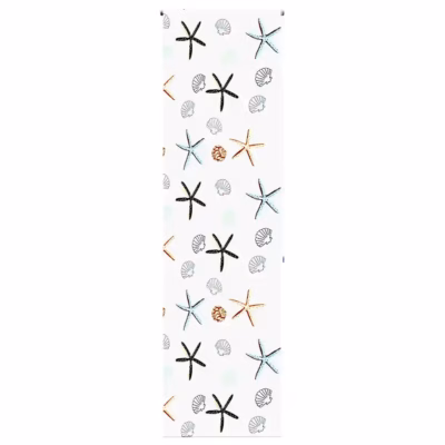 Veekindel duširuloo mereteemalise mustriga, PEVA, 60 x 240 cm