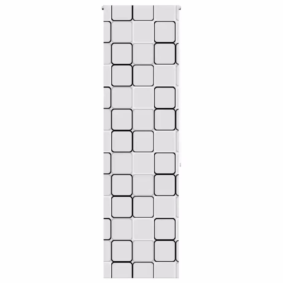 Duširuloo ruudulise mustriga, PEVA, 60 x 240 cm - 2