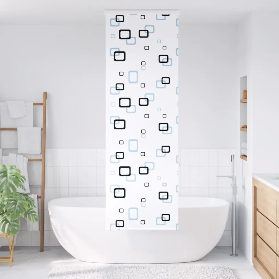 Kassetiga duširuloo mullimustriga, PEVA, 60 x 240 cm – 2