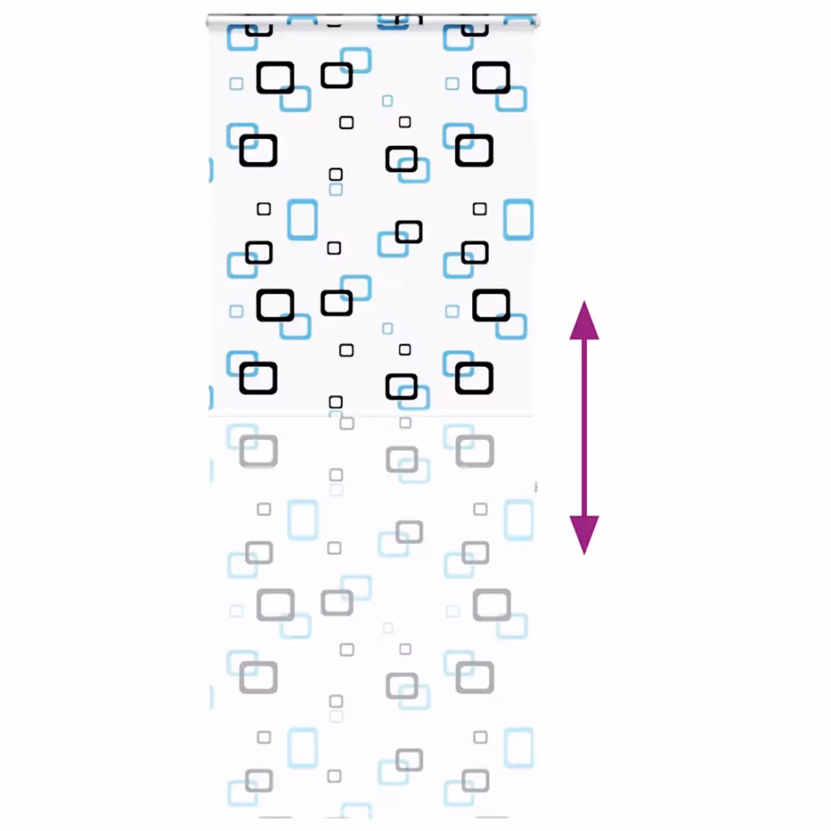 Duširuloo kassetiga ja ketiühendusega, geomeetrilise mustriga PEVA, 110 x 240 cm – 5