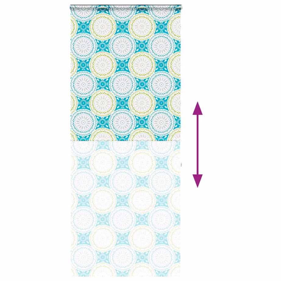 Duširuloo kassetiga, ornamentmustriga PEVA, 110 x 240 cm, kanga laius 106 cm – 5