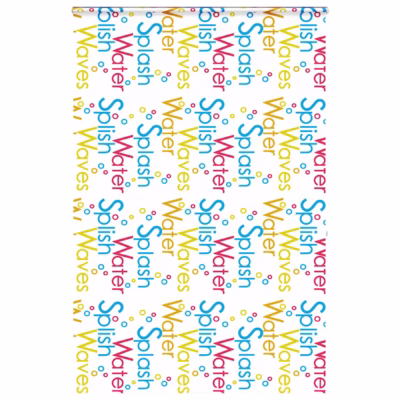 Kassetiga duširuloo Splash muster, PEVA, 150 x 240 cm