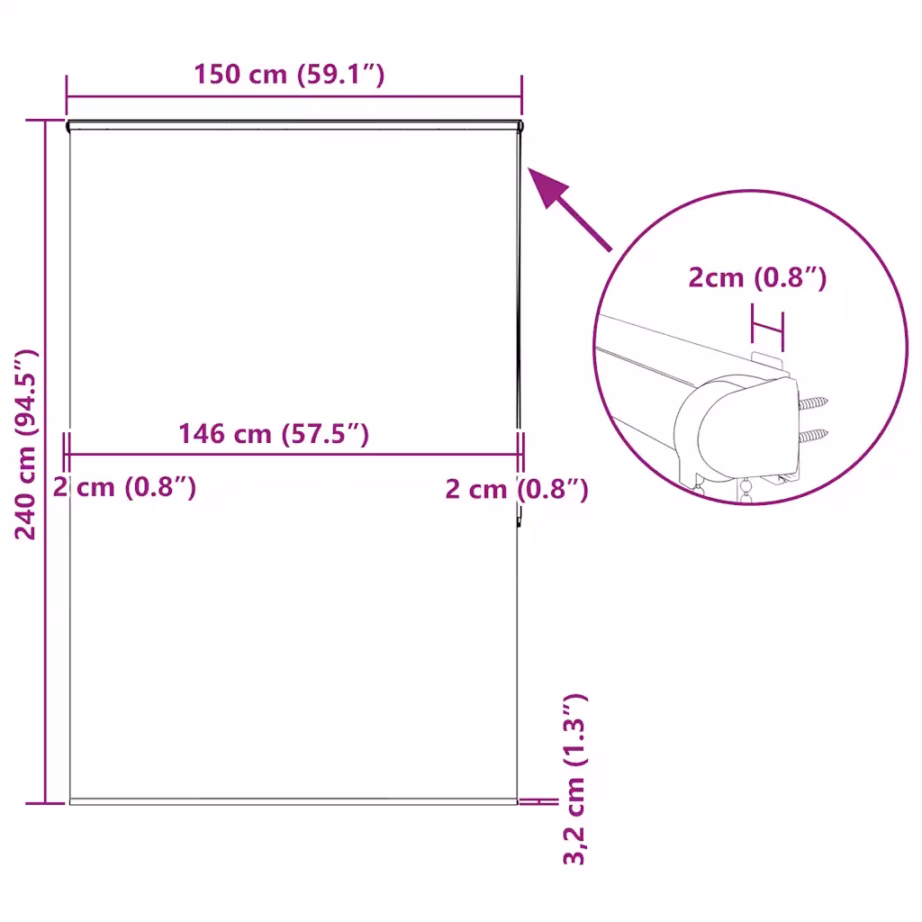 Kassetiga duširuloo Splash muster, PEVA, 150 x 240 cm – 12