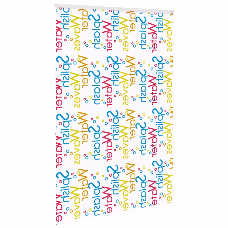 Kassetiga duširuloo Splash muster, PEVA, 150 x 240 cm – 4