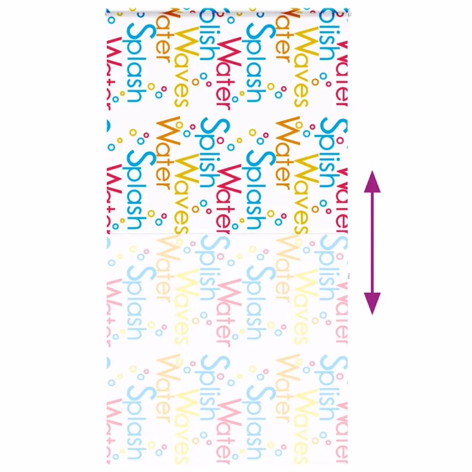 Veekindel duširuloo kassettmehhanismiga Splash muster, PEVA, 130 x 240 cm – 5