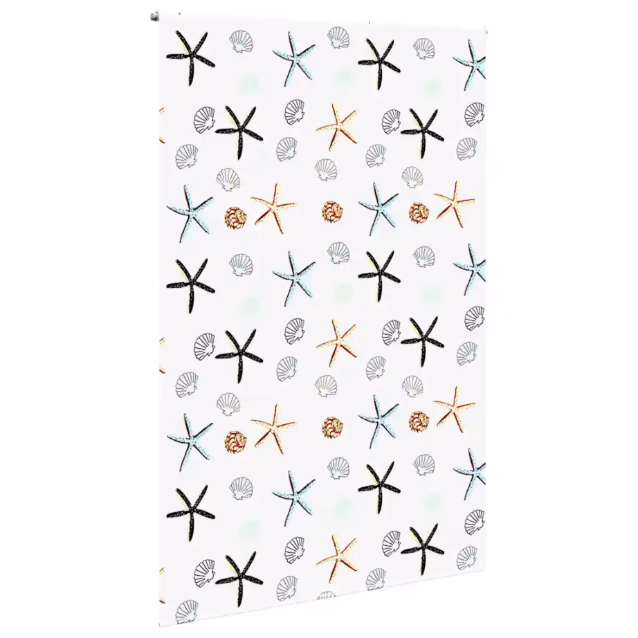 Veekindel duširuloo mereteemalise mustriga, PEVA, mitmevärviline, 150 x 240 cm – 3