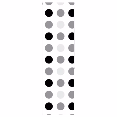 Veekindel duširuloo ringimustriga, PEVA, 60 x 240 cm