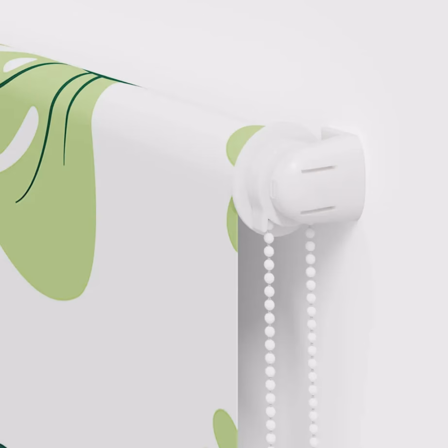 Duširuloo roheliste lehtede mustriga, PEVA, 100 x 240 cm – 9