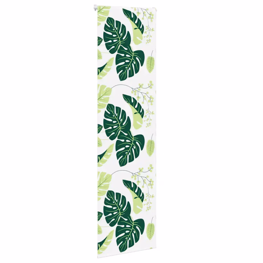Veekindel duširuloo roheliste lehtede mustriga, PEVA, 60 x 240 cm – 3
