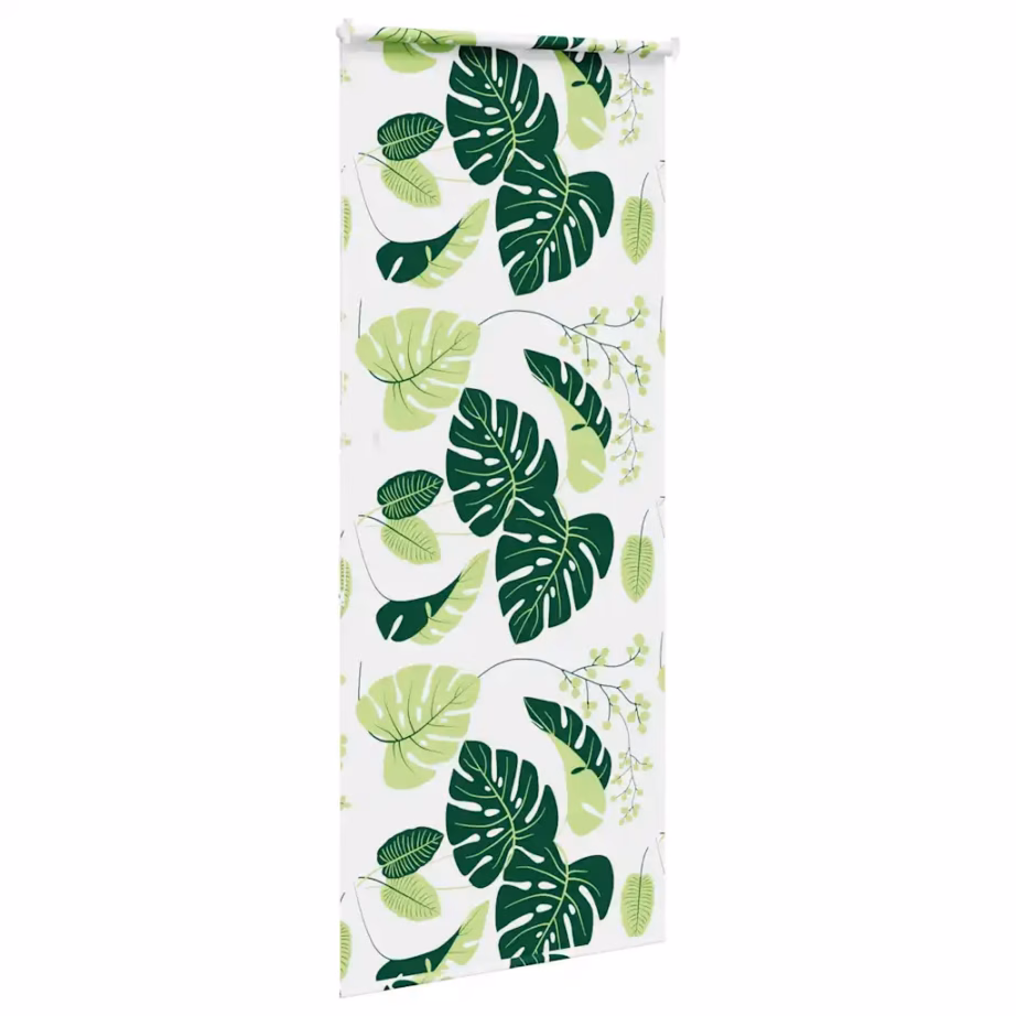 Duširuloo roheliste lehtede mustriga, PEVA, 110 x 240 cm – 4