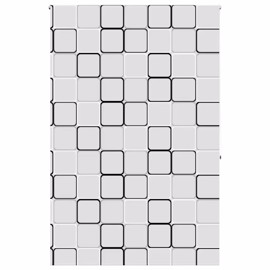 Veekindel duširuloo ruudulise mustriga, PEVA, 160 x 240 cm - 2