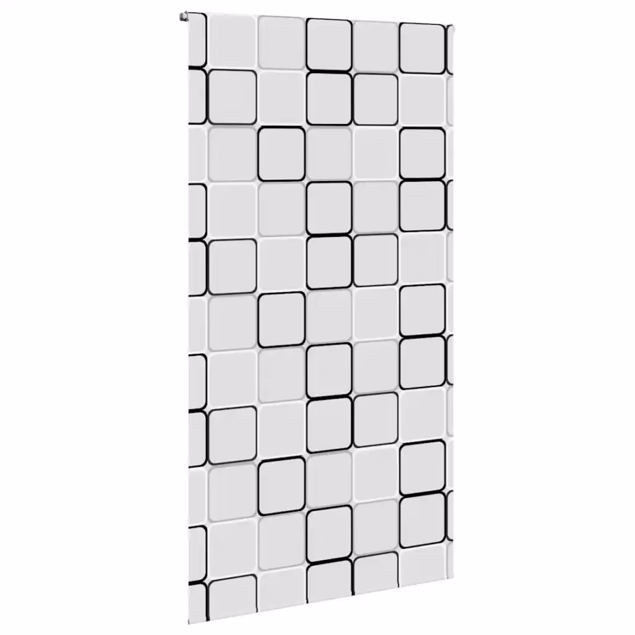 Duširuloo ruudumustriga, PEVA, 120 x 240 cm, kanga laius 116 cm - 3