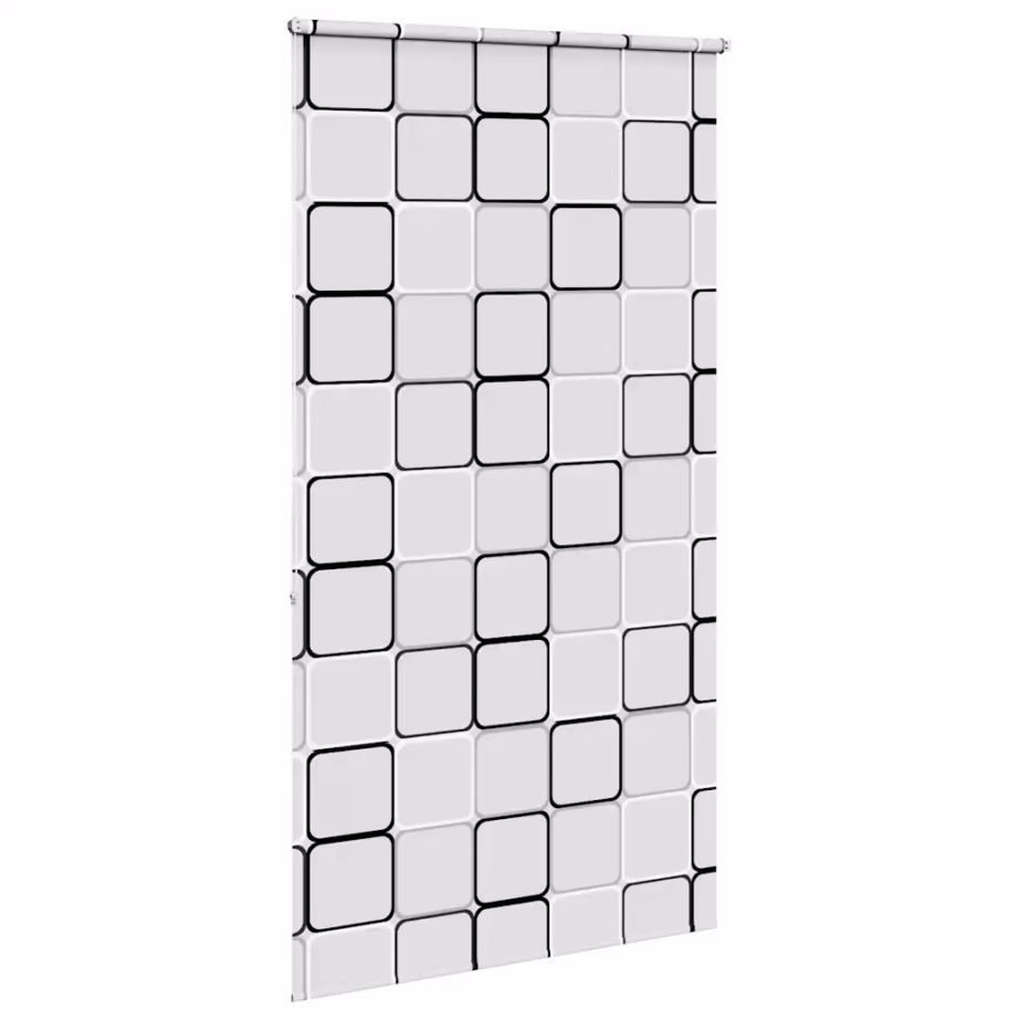 Duširuloo ruudumustriga, PEVA, 120 x 240 cm, kanga laius 116 cm - 4