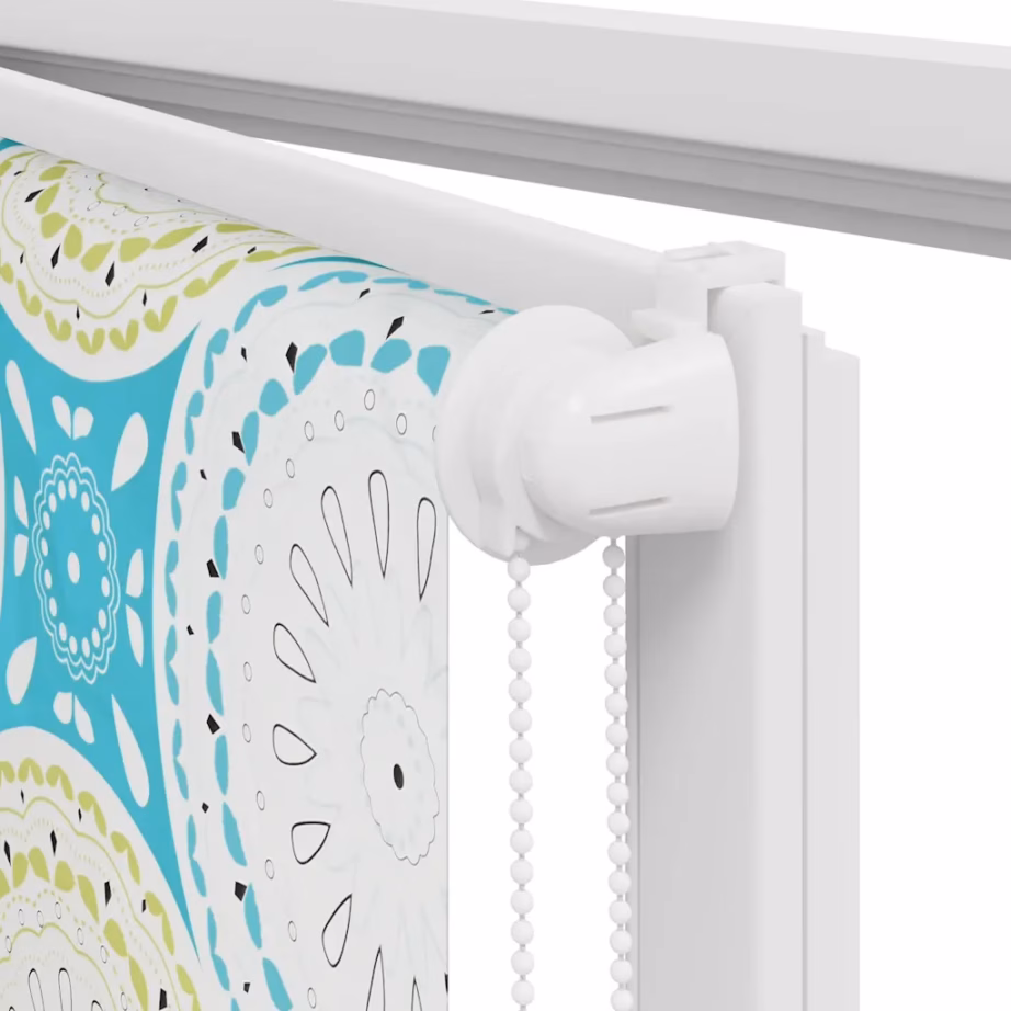 Veekindel duširuloo ornamentse mustriga, sinine, 110 x 240 cm – 11