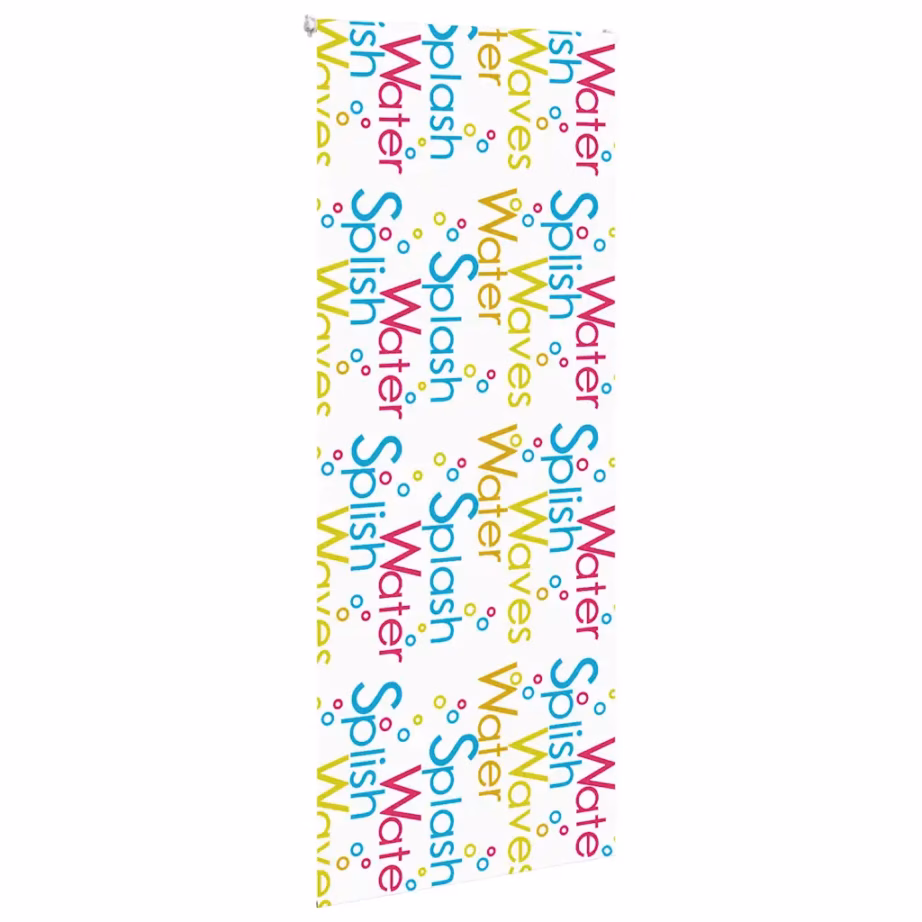 Duširuloo Splash mustriga, PEVA, mitmevärviline, 100 x 240 cm - 3