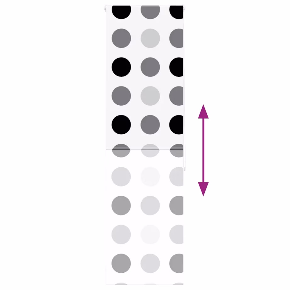 Veekindel duširuloo täpilise mustriga, PEVA, 70 x 240 cm – 5