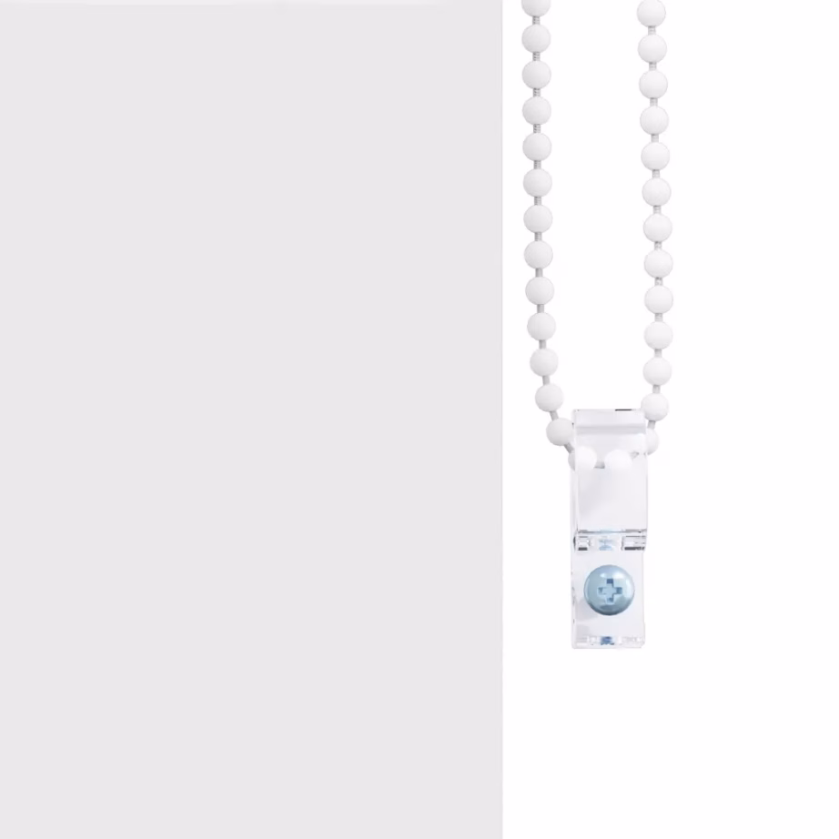 Veekindel duširuloo geomeetrilise mustriga, valge PEVA, 140 x 240 cm – 8