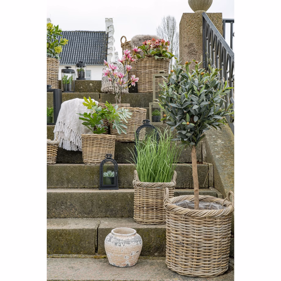 Gili punutud rotangkorvide komplekt, naturaalne, 2 tk – 5