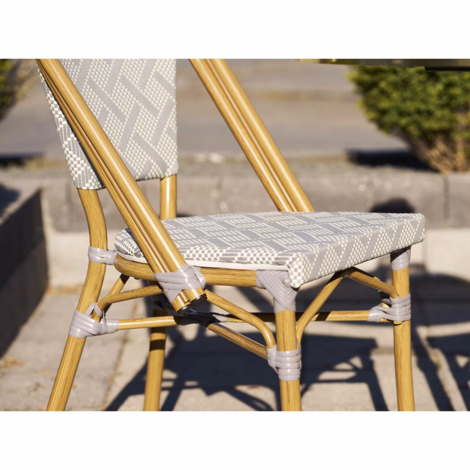 Hall aiasöögitool Lauria alumiiniumraami ja textilene-istmega – 6