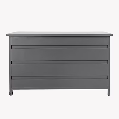 Hall alumiiniumist istmepatjade hoiukast Cassis 450 l, 130x60x75 cm