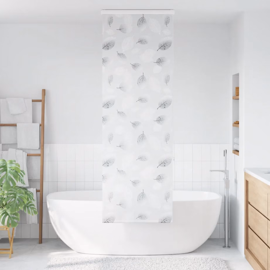 Hall lehemustriga kassetiga duširuloo, PEVA, 80 x 240 cm – 2