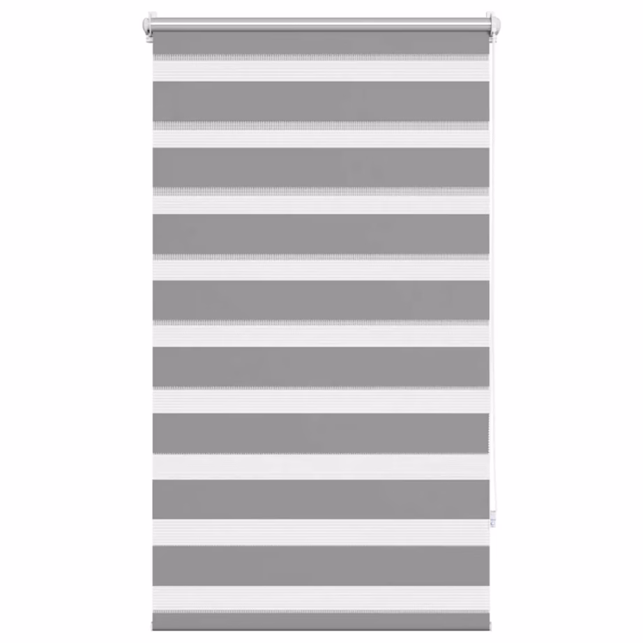 Hall sebraruloo aknale, 70 x 120 cm, 100% polüester, kettmehhanismiga – 2