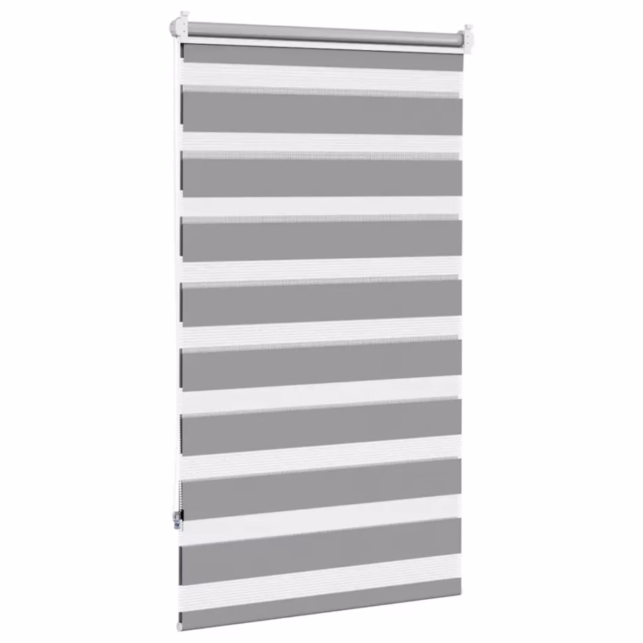 Hall sebraruloo aknale, 70 x 120 cm, 100% polüester, kettmehhanismiga – 4