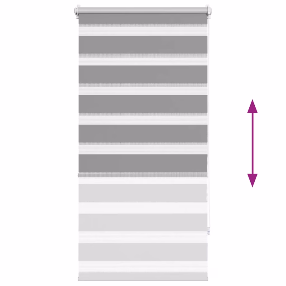 Hall sebraruloo aknale, 80 x 150 cm, 100% polüester – 5