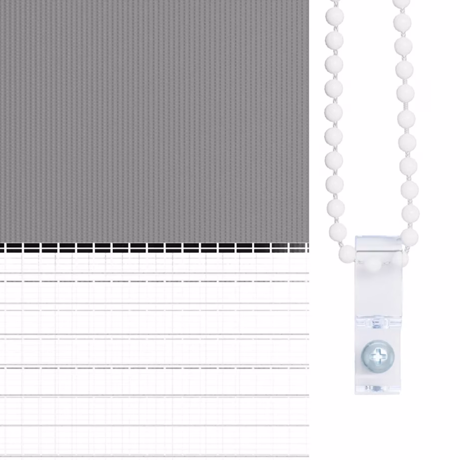 Hall sebraruloo, 90 x 150 cm, 100% polüester, kettmehhanismiga – 8