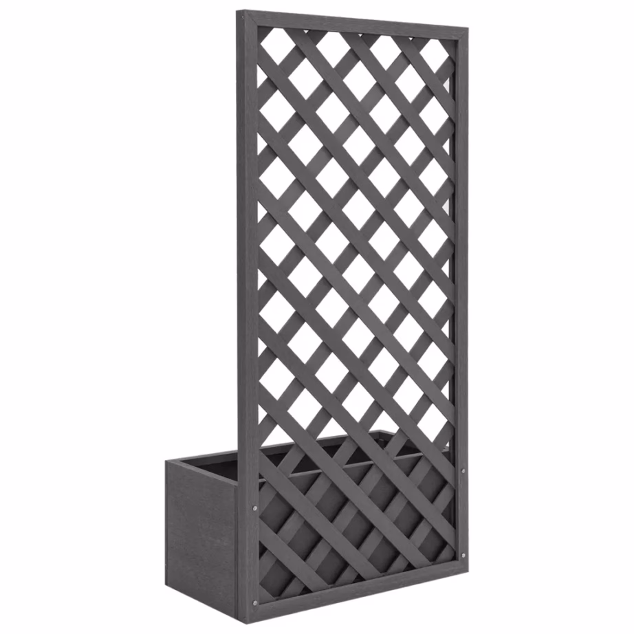 Hall võreseinaga taimelava puidu-plasti segust, 65 x 30 x 135 cm – 4