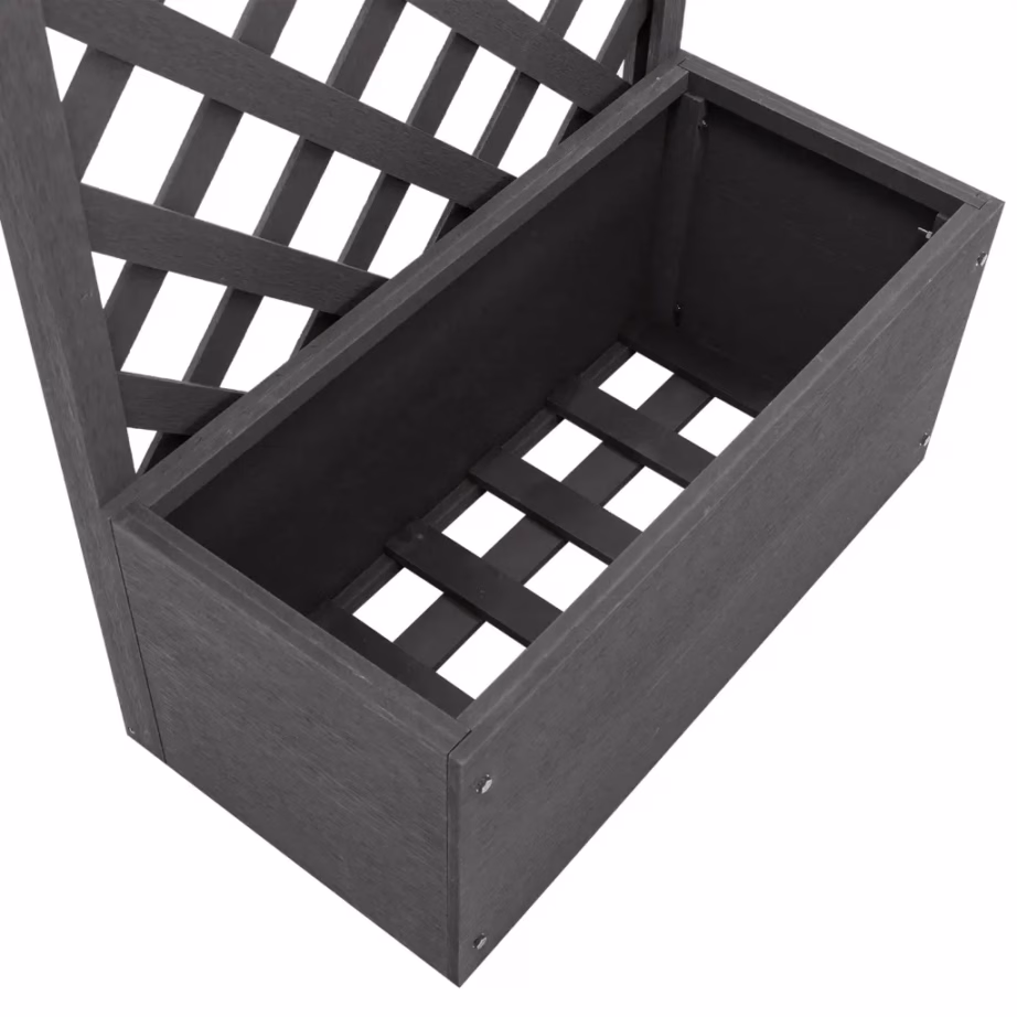 Hall võreseinaga taimelava puidu-plasti segust, 65 x 30 x 135 cm – 5