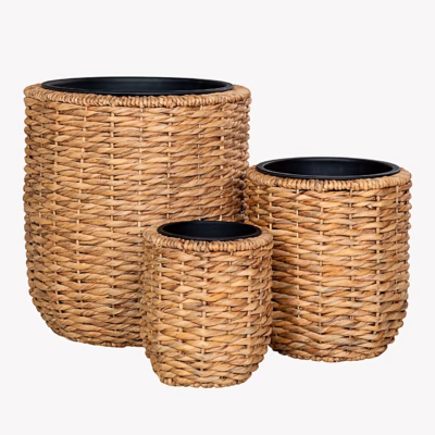 Hanoi lillepotikomplekt, 3 tk, naturaalne vesihüatsint