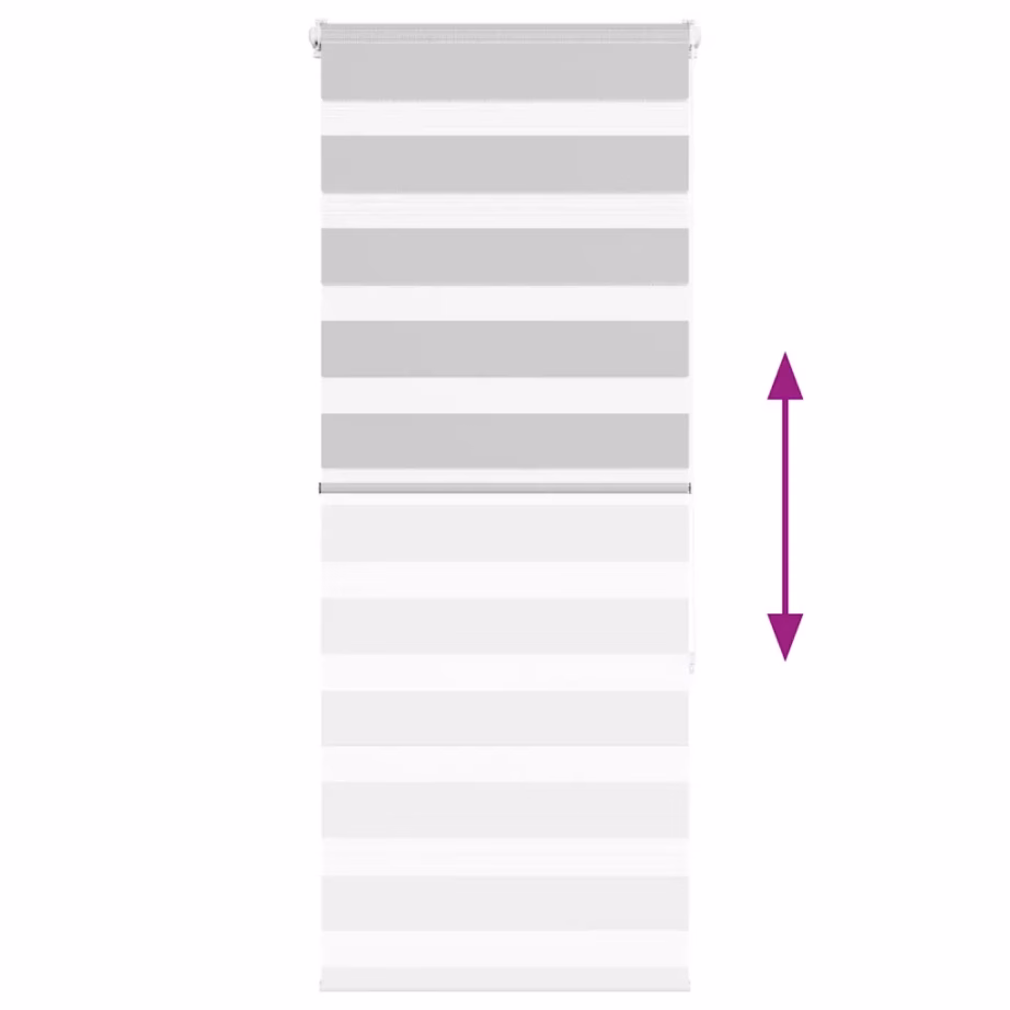 Helehall päev-öö ruloo triibulise kangaga, 55 x 150 cm, 100% polüester – 5