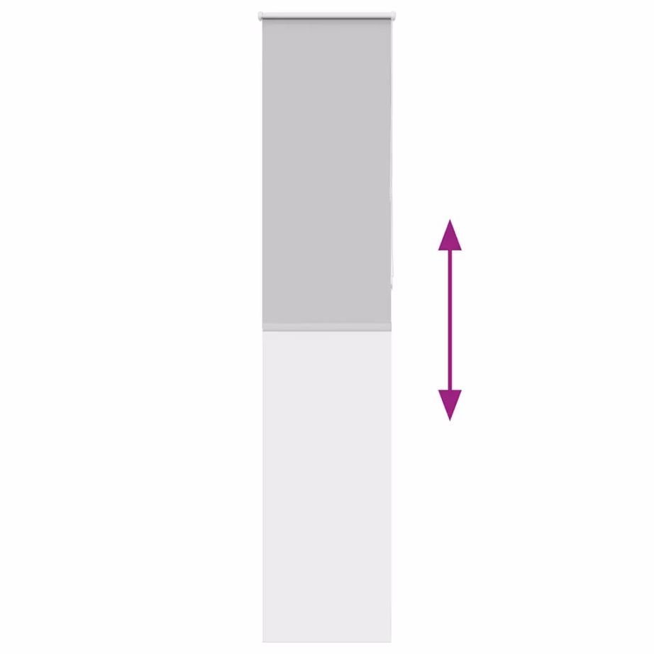 Pimendav ruloo helehall, 60 x 210 cm, kangas 55,7 cm, polüester – 9