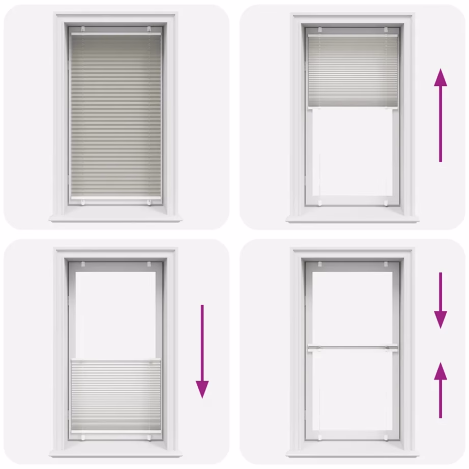 Helehall plisseeritud ruloo 80 x 100 cm, 100% polüester, kahe paigaldusviisiga – 5