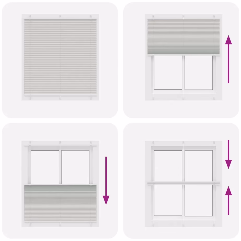 Helehall plisseeritud ruloo privaatsuse ja päikesekaitsega, 120 x 150 cm – 7