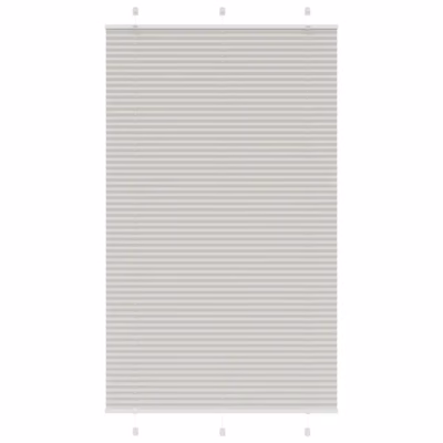 Plisseeritud ruloo, helehall, 120 x 200 cm, kanga laius 119,4 cm